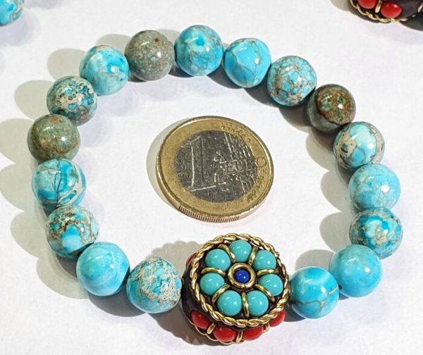Blue Imperial Jasper necklace & bracelet good luck, health & fortune - Image 23