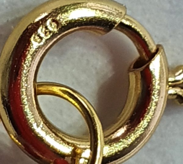 Semi-precious gems - top grade - 925 silver gold plated brooch - Image 8