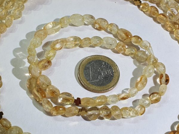 Beautiful citrine and Greek crosses -- necklace and 2 bracelets (3) - hematite - 925 silver gold plated brooch - Image 32