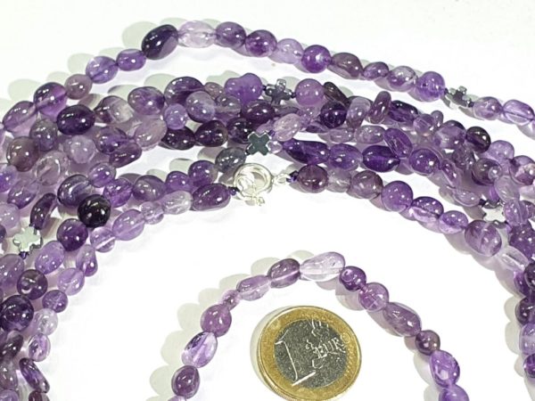 Amethysts with Greek crosses - necklace & bracelet (2) - Image 15