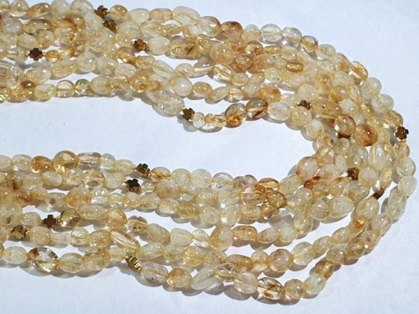 Beautiful citrine and Greek crosses -- necklace and 2 bracelets (3) - hematite - 925 silver gold plated brooch - Image 35