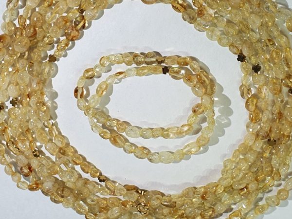 Beautiful citrine and Greek crosses -- necklace and 2 bracelets (3) - hematite - 925 silver gold plated brooch - Image 11