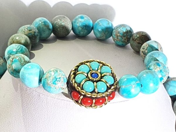 Blue Imperial Jasper necklace & bracelet good luck, health & fortune - Image 33
