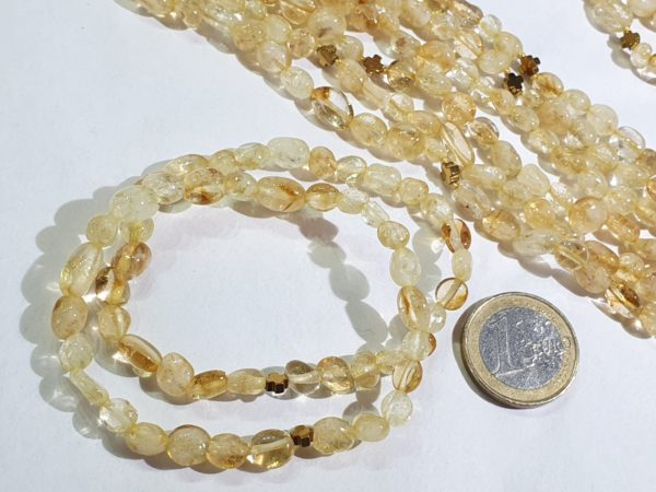 Beautiful citrine and Greek crosses -- necklace and 2 bracelets (3) - hematite - 925 silver gold plated brooch - Image 12