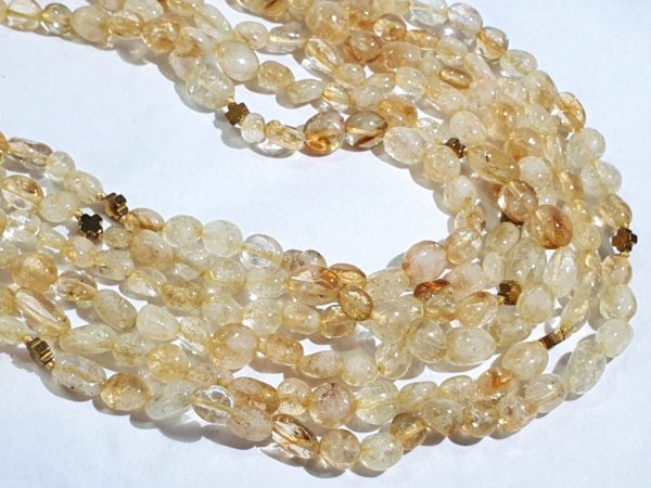 Beautiful citrine and Greek crosses -- necklace and 2 bracelets (3) - hematite - 925 silver gold plated brooch - Image 30