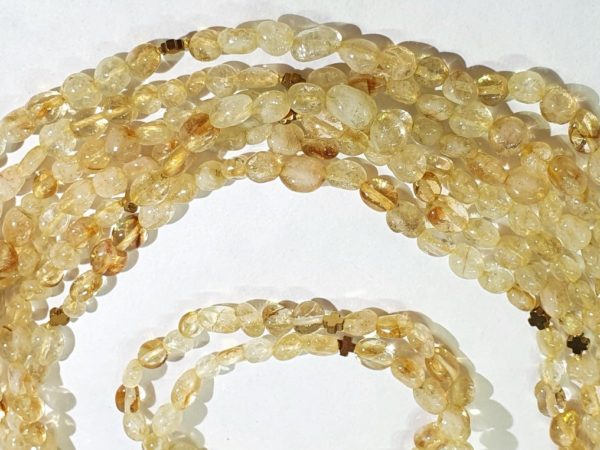 Beautiful citrine and Greek crosses -- necklace and 2 bracelets (3) - hematite - 925 silver gold plated brooch - Image 16