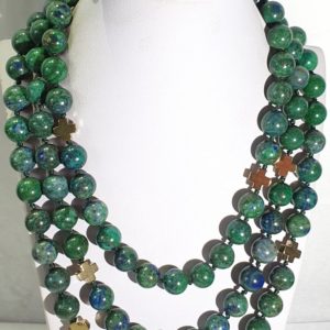 Azurite-malachite and Greek crosses -