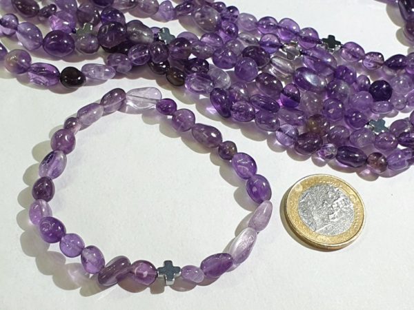 Amethysts with Greek crosses - necklace & bracelet (2) - Image 14