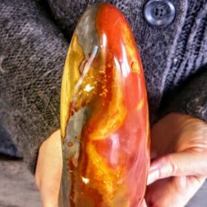 Ocean Jasper Massive Rare burgundy landscape colour -  - 18×8×6 cm