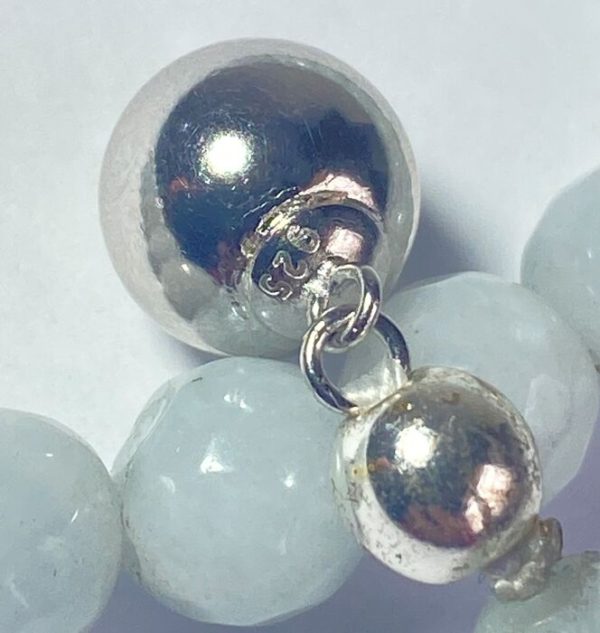 GENTLY BLUE JADE VERY RARE and NATURAL AQUAMARINE and crosses from Mother of Pearl. - Image 7